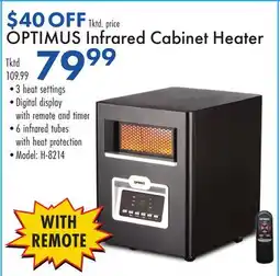 Boscov's OPTIMUS Infrared Cabinet Heater offer