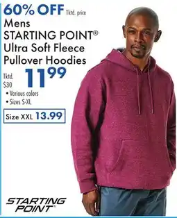 Boscov's Mens STARTING POINT Ultra Soft Fleece Pullover Hoodies offer