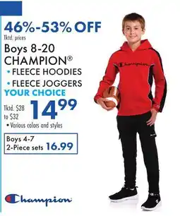 Boscov's Boys 8-20 CHAMPION offer