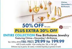 Boscov's ENTIRE COLLECTION Fine Birthstone Jewelry offer