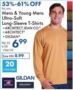 Boscov's Mens & Young Mens Ultra-Soft Long-Sleeve T-Shirts offer