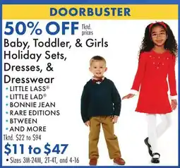 Boscov's Baby, Toddler, & Girls Holiday Sets, Dresses, & Dresswear offer
