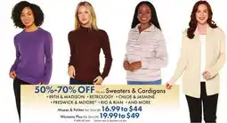 Boscov's Sweaters & Cardigans offer
