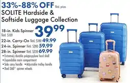 Boscov's SOLITE Hardside & Softside Luggage Collection offer