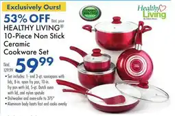 Boscov's HEALTHY LIVING 10-Piece Non Stick Ceramic Cookware Set offer