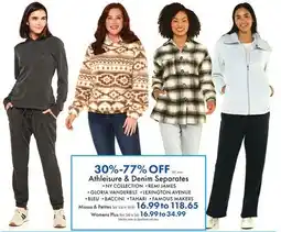 Boscov's Athleisure & Denim Separates offer