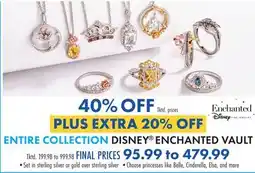 Boscov's ENTIRE COLLECTION DISNEY ENCHANTED VAULT offer