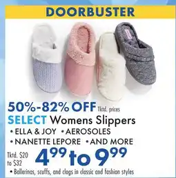 Boscov's SELECT Womens Slippers offer