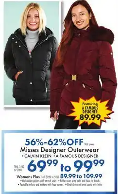 Boscov's Designer Outerwear KLEIN offer