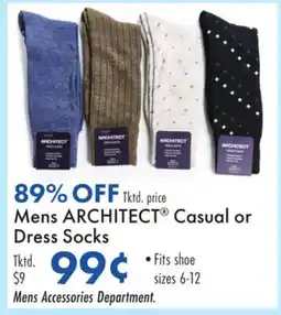 Boscov's Mens ARCHITECT Casual or Dress Socks offer
