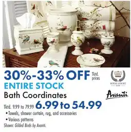 Boscov's ENTIRE STOCK Bath Coordinates offer
