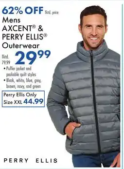 Boscov's Mens AXCENT & PERRY ELLIS Outerwear offer