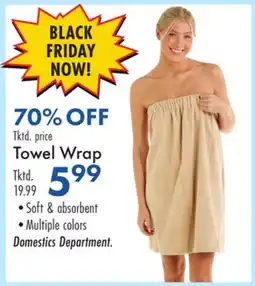 Boscov's Towel Wrap offer