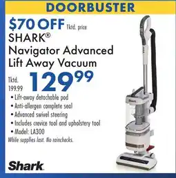 Boscov's SHARK Navigator Advanced Lift Away Vacuum offer
