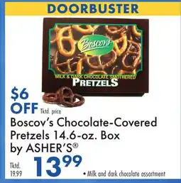 Boscov's Boscov's Chocolate-Covered Pretzels 14.6-oz. Box by ASHER'S offer