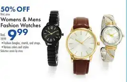 Boscov's Womens & Mens Fashion Watches offer