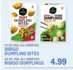 Kings Food Markets BIBIGO DUMPLING BITES, 7.7 OZ. PKG., BIBIGO DUMPLING, 6.6 OZ. PKG offer