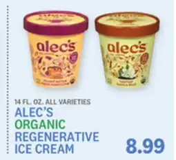 Kings Food Markets ALEC'S ORGANIC REGENERATIVE ICE CREAM offer