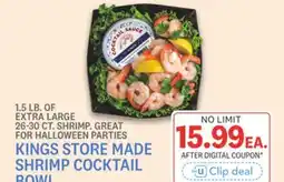 Kings Food Markets KINGS STORE MADE SHRIMP COCKTAIL BOWL offer