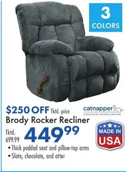 Boscov's Brody Rocker Recliner offer