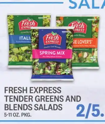 Kings Food Markets FRESH EXPRESS TENDER GREENS AND BLENDS SALADS offer