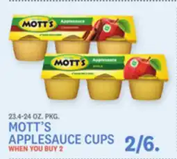 Kings Food Markets MOTT'S APPLESAUCE CUPS offer