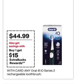 CVS ANY Oral-B iO Series 2 rechargeable toothbrush offer