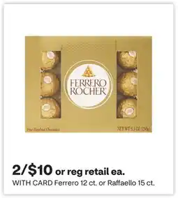 CVS Ferrero 12 ct. or Raffaello 15 ct offer