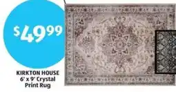 Aldi KIRKTON HOUSE 6' x 9' Crystal Print Rug offer