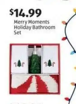 Aldi Merry Moments Holiday Bathroom Set offer