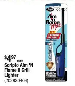 The Home Depot Scripto Aim 'N Flame II Grill Lighter offer