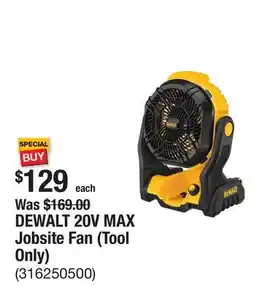 The Home Depot DEWALT 20V MAX Jobsite Fan (Tool Only) offer