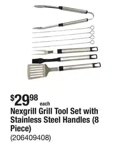 The Home Depot Nexgrill Grill Tool Set with Stainless Steel Handles (8 Piece) offer