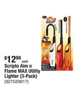 The Home Depot Scripto Aim n Flame MAX Utility Lighter (3-Pack) offer