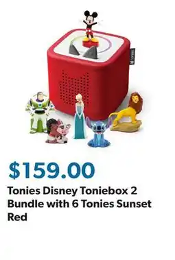 Sam's Club Tonies Disney Toniebox 2 Bundle with 6 Tonies Sunset Red offer
