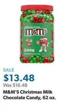 Sam's Club M&M'S Christmas Milk Chocolate Candy, 62 oz offer