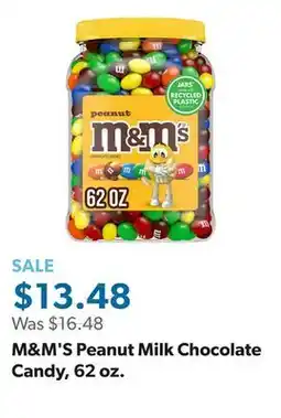 Sam's Club M&M'S Peanut Milk Chocolate Candy, 62 oz offer