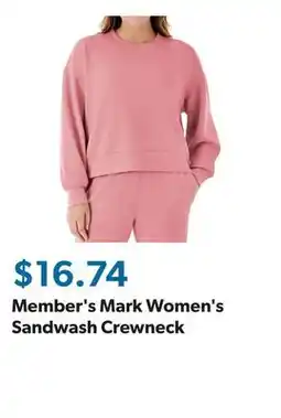 Sam's Club Member's Mark Women's Sandwash Crewneck offer