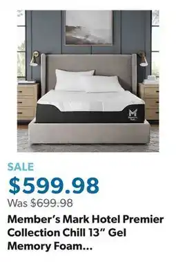 Sam's Club Member's Mark Hotel Premier Collection Chill 13 Gel Memory Foam Mattress offer