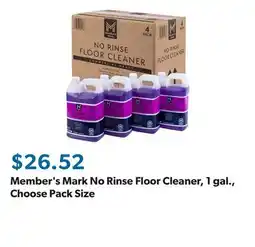 Sam's Club Member's Mark No Rinse Floor Cleaner, 1 gal., Choose Pack Size offer