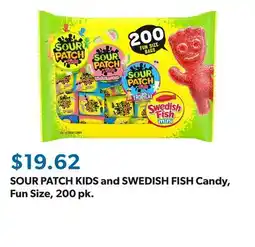 Sam's Club SOUR PATCH KIDS and SWEDISH FISH Candy, Fun Size, 200 pk offer