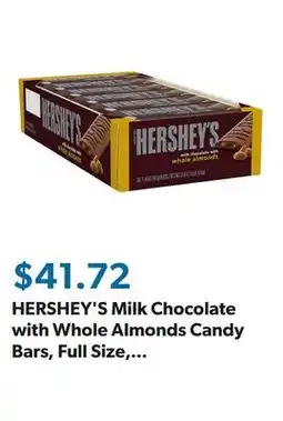 Sam's Club HERSHEY'S Milk Chocolate with Whole Almonds Candy Bars, Full Size, 1.45 oz., 36 pk offer