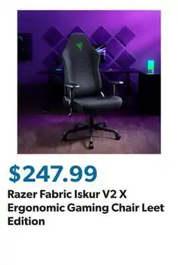 Sam's Club Razer Fabric Iskur V2 X Ergonomic Gaming Chair Leet Edition offer