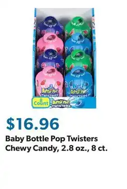 Sam's Club Baby Bottle Pop Twisters Chewy Candy, 2.8 oz., 8 ct offer