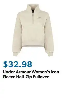 Sam's Club Under Armour Women's Icon Fleece Half-Zip Pullover offer