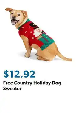 Sam's Club Free Country Holiday Dog Sweater offer