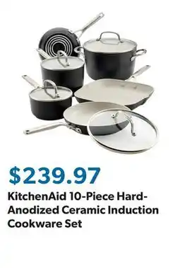 Sam's Club KitchenAid 10-Piece Hard-Anodized Ceramic Induction Cookware Set offer