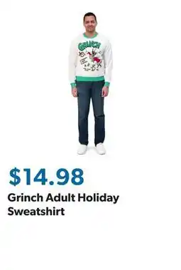 Sam's Club Grinch Adult Holiday Sweatshirt offer