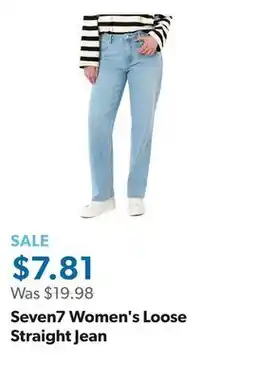 Sam's Club Seven7 Women's Loose Straight Jean offer