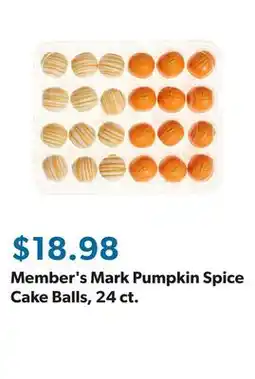 Sam's Club Member's Mark Pumpkin Spice Cake Balls, 24 ct offer